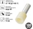 Наконечник-гильза TDM ELECTRIC Е10-12 10мм2 с изолированным фланцем 100шт SQ0512-0006 2