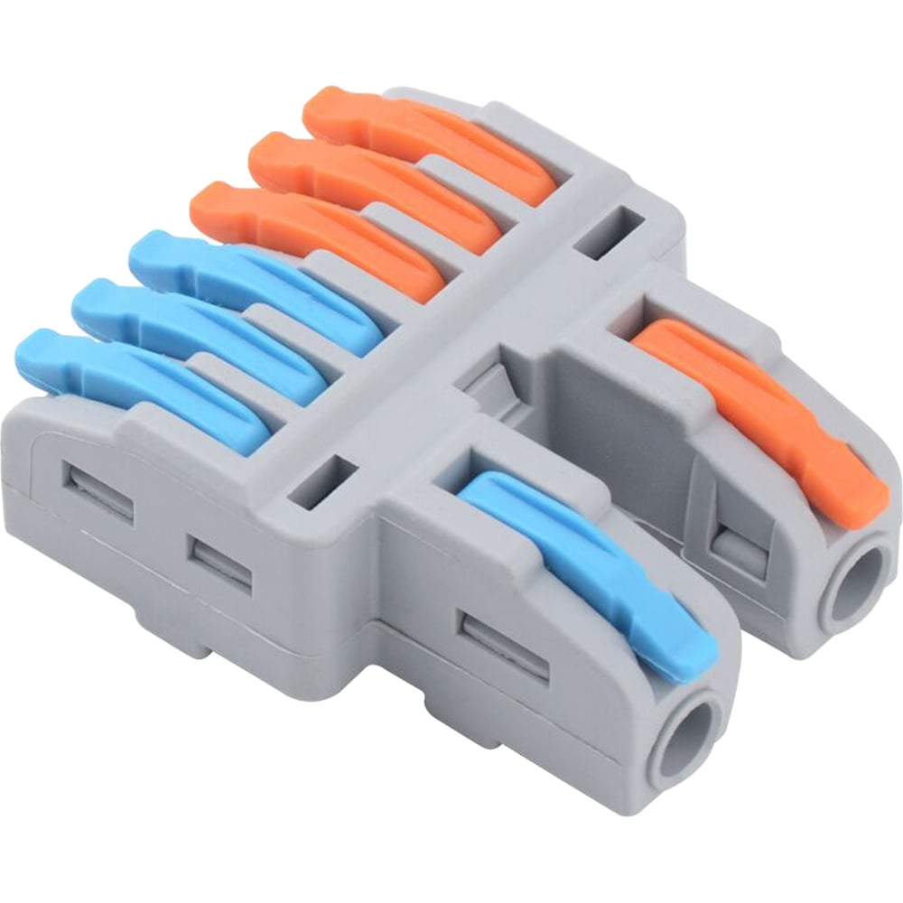 Разветвительная рычажковая клемма duwi CMK-526 PRO 2x6 4мм2 4шт 26661 1 ...