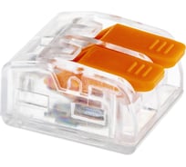 Соединительные монтажные клеммы duwi с рычажком прозрачные СМК 223-412 4мм2 20 шт. 26673 0