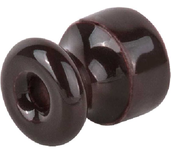 Изолятор без винта WERKEL ретро, коричневый, 50 шт. a051055