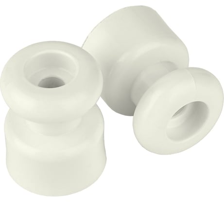 Большой изолятор для витых проводов Bylectrica уп.10шт., серия РЕТРО, бежевый, ЮЛИГ.757522.016 бежевый