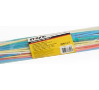 Термоусадочная трубка STEKKER HST-210-100M длина 100 см, коэф. усадки 2:1 50 шт в упаковке 39719