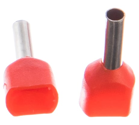 Штыревой втулочный изолированный наконечник НШВИ2 1-8, 50шт ПЕРЕДОВИК 26683