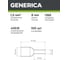 Наконечник ншви GENERICA 1,5-08 1,5мм2 из/фл (100шт/упак) UGN11-008-D15-100-G 9