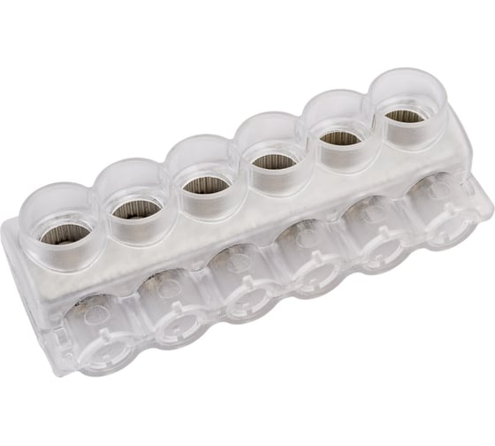 Клеммник КВТ 6-и контактный KE10.506 (AL 10-50/Cu 2.5-35) 88977