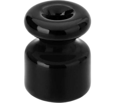 Керамический изолятор TDM ELECTRIC для ретро провода черный 25шт SQ2802-0021