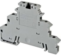 Наборный трехуровневый зажим TDM ELECTRIC ЗНТ 2,5-3L (проходной) серый SQ0803-0065