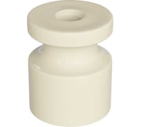 Универсальный пластиковый изолятор iTOK Ретро 20x24 мм, для наружного монтажа витого провода, слоновая кость (упаковка 20 шт) i-KPP-IZ-P-RETRO-20-IV