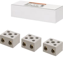 Керамический блок зажимов TDM ELECTRIC 30 Ампер, 2 пары контактов, с крепежным отверстием SQ0531-0508