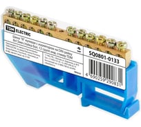 Нулевая "N" шина TDM ELECTRIC с изолятором на DIN-рейку 8x12мм стойка большая, 12 групп, инд. стикер SQ0801-0133