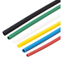 Набор REXANT термоусадочных трубок ТУТ нг №4 SMALL TUBE (2:1), 20 шт по 10 см 29-0104