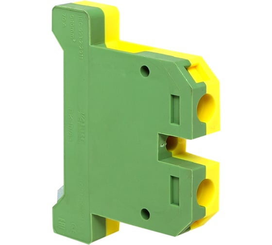 Клемма EKF винт ЕК- 10мм2 земля (40 шт.) plc-ek-10/63