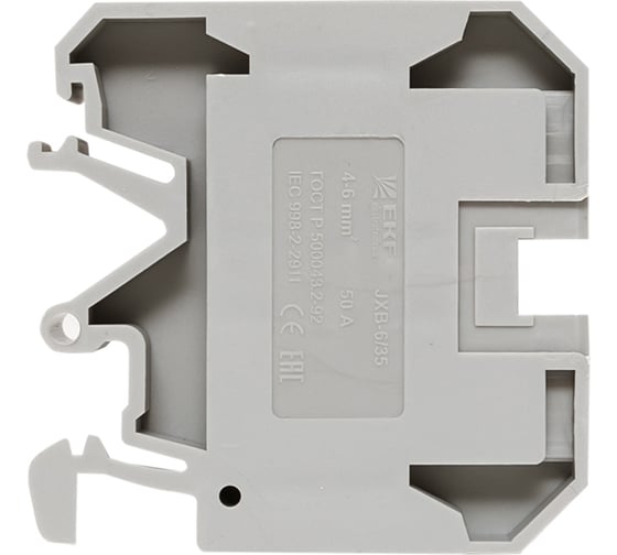 Клемма EKF винт JXB- 6 мм2 серая (50 шт.) plc-jxb-6/35gy