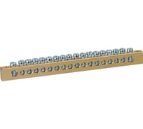 Шина ЭРА NO-12226 PEN земля-ноль 8x12мм 18/2 латунная крепеж по краям Б0047241