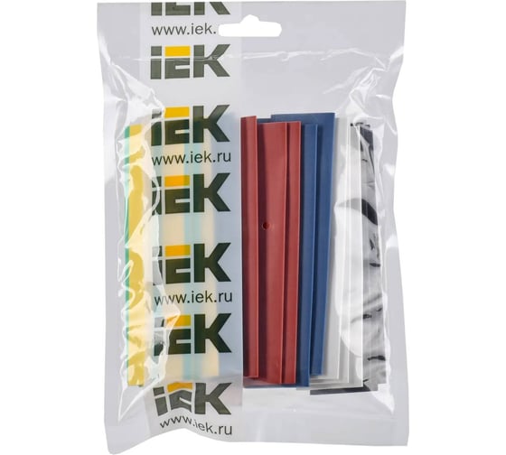 Набор ТТУ IEK нг-ls 16/8мм l=100мм 7 цветов 21шт/упак UDR10-016-008-021-S