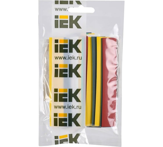 Набор ТТУ IEK нг-ls 10/5мм l=100мм 7 цветов 21шт/упак UDR10-010-005-021-S