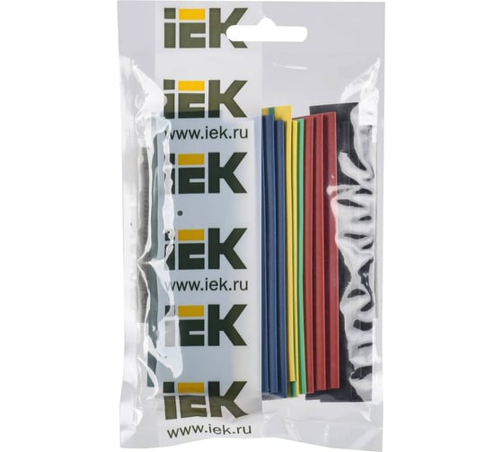 Набор ТТУ IEK нг-ls 12/6мм l=100мм 7 цветов 21шт/упак UDR10-012-006-021-S