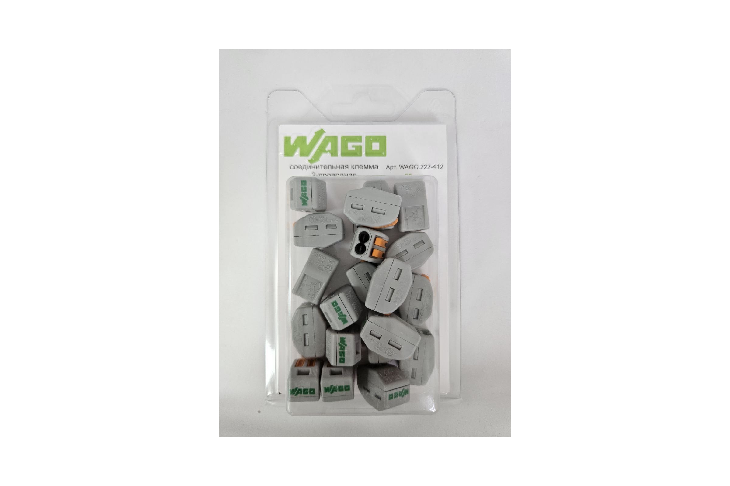 СоединительнаяклеммаWAGO2-хпроводная222-41220шт.2530