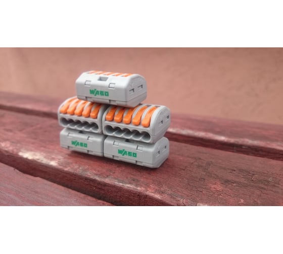 Клемма WAGO 222-415 5 шт. 2552 - выгодная цена, отзывы, характеристики ...