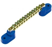 Нулевая шина ПЕРЕДОВИК 63.08 2 изолятора стойка латунь 35021