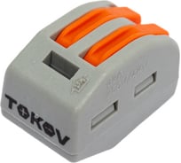 Строительно-монтажная клемма TOKOV ELECTRIC pct-212 с рычагом 2 отверстия (блист.10шт) TKE-PCT-212/BL10