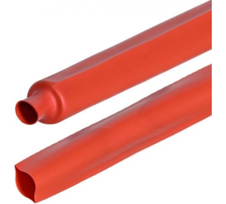 Термоусадочная трубка ПЕРЕДОВИК нг 20/10 красная, 25м упак 36162
