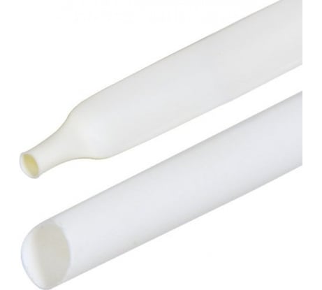 Термоусадочная трубка ПЕРЕДОВИК нг 50/25 белая, 10м упак 36121