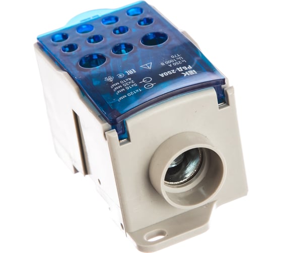 Распределительный блок на DIN-рейку IEK РБД-250А RBD-250 387053