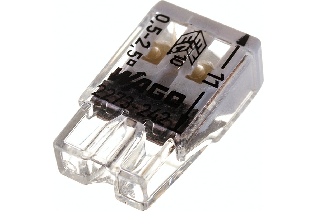 Клемма WAGO 2273-242 (с пастой) 100 шт. 2685 - выгодная цена, отзывы ...