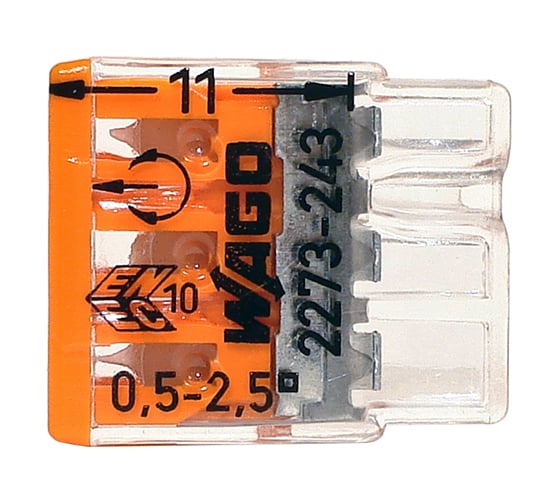 Клемма WAGO 2273-243 (с пастой) 20 шт. 2541 WAGO.2273-243-20
