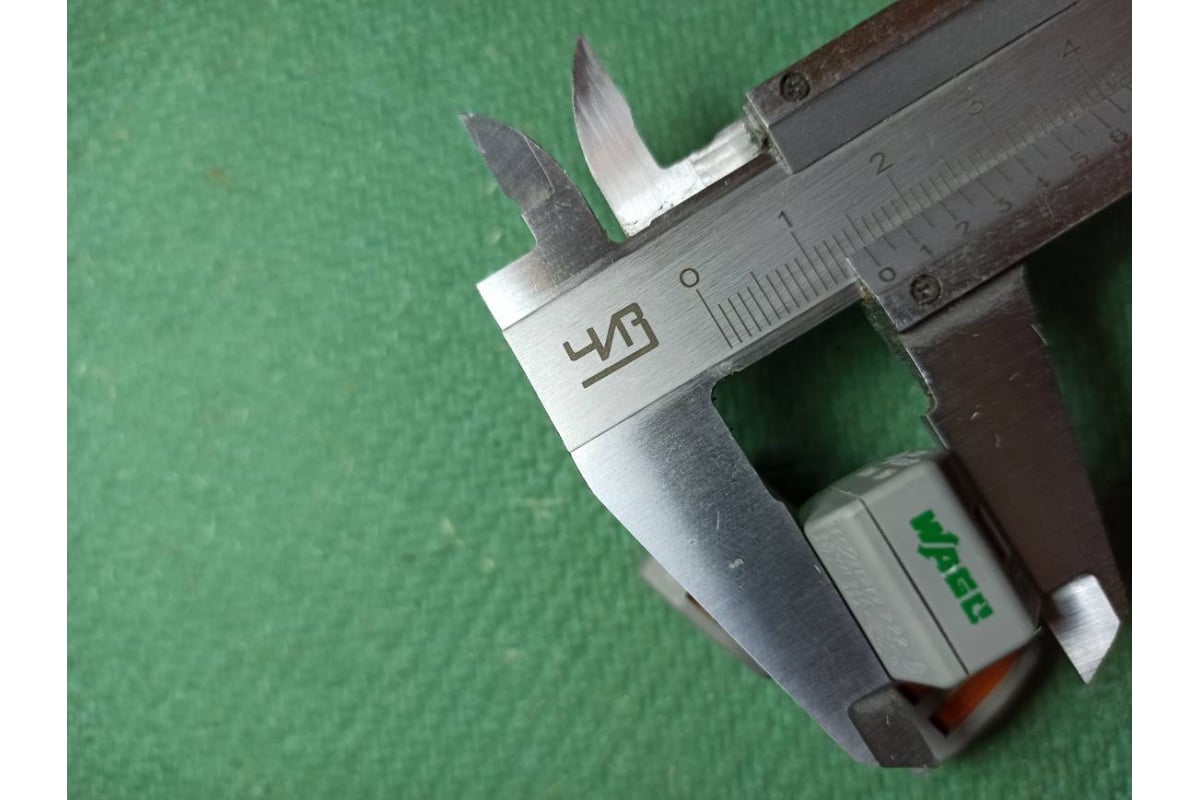 Соединительная клемма с рычажком WAGO 222-413 3-х проводная 0,08-2,5мм² ...