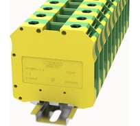 Клемма на дин-рейку Degson 50 кв.мм, винтовая, земля 10 шт DC50-PE-01P-1C-00Z(H)