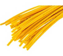 Термоусаживаемая трубка REXANT ТУТ нг 3.0/1.5 мм, 50 шт. по 1м, желтая 20-3002