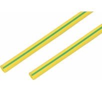 Термоусаживаемая трубка REXANT ТУТ нг 15.0/7.5 мм, 50 шт. по 1м, желто-зеленая 21-5007