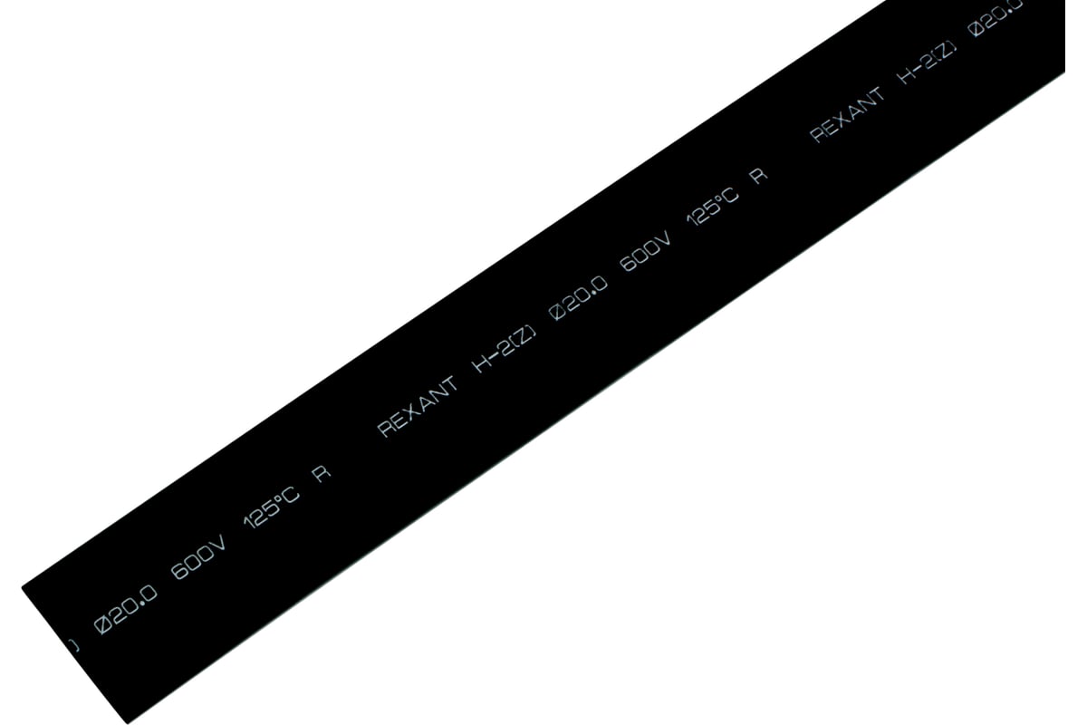 Термоусадочная трубка REXANT ТУТнг 20.0/10.0 мм, 1м, 10 шт, черная 22 .