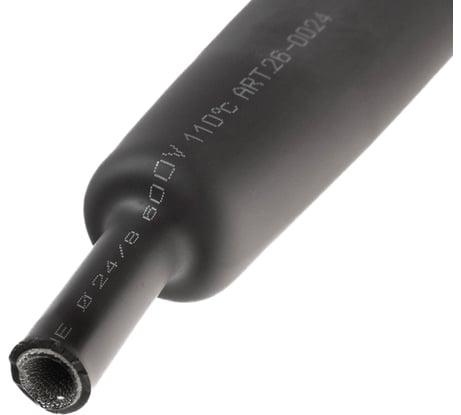 Клеевая термоусадка REXANT ТТК (3:1)-24/8 черная 26-0024