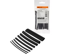 Набор термоусаживаемых клеевых трубок TDM ELECTRIC "Моноцвет-диапазон, черный " SQ0548-2309