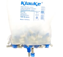 Втулочный наконечник Klauke 16мм2, 12мм цвет по DIN46228ч.4 - голубой klk47712