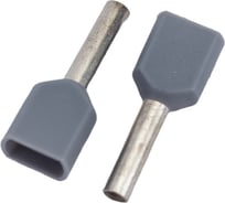 Двойной втулочный наконечник Klauke 2x0,75мм2, 8мм серый klk8708