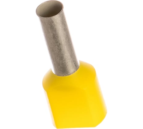 Двойной втулочный наконечник Klauke 2x6мм2, 14мм желтый klk87514
