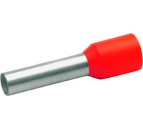Втулочный наконечник Klauke 1,0мм2, 8мм цв. ряд 2, цвет красный klk1718