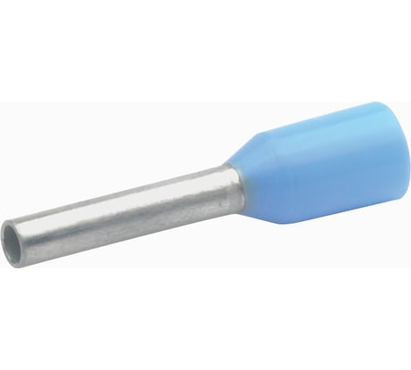 Втулочный наконечник Klauke 0,75мм2, 8мм цв. ряд 2, цвет голубой klk1708