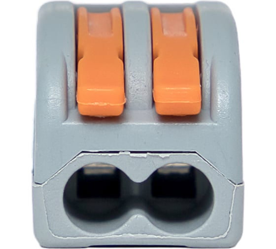 Клемма EKF СМК 222-412 с рычагом, 2 отверстия, блистер (20штук) PROxima plc-smk-412b-20