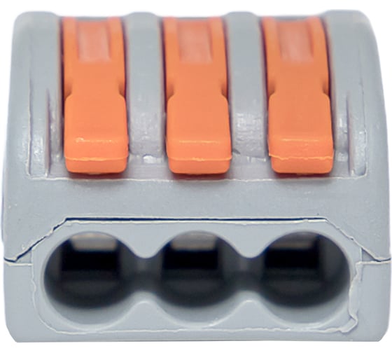Клемма EKF СМК 222-413 с рычагом, 3 отверстия, блистер (20штук) PROxima plc-smk-413b-20