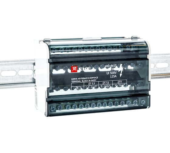 Нулевая шина в корпусе EKF 4x15 125А 9765080 sn0-4x15