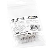 Монтажная 8-проводная клемма STEKKER LD2273-208 32416