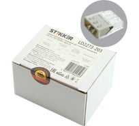 Монтажная клемма STEKKER 3-проводная для 1-жильного проводника, LD2273-203 32389