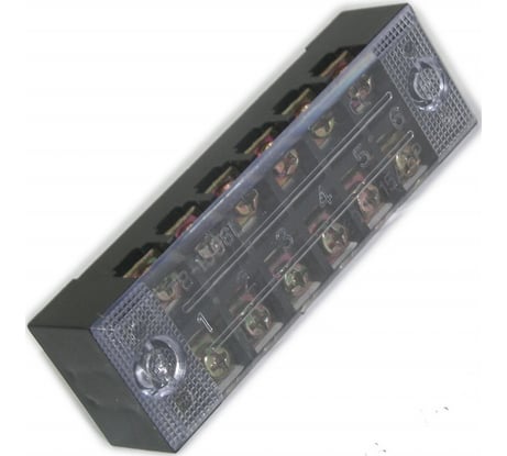 Клеммная винтовая колодка Pro Legend с крышкой, 12 контактов, М3, 15 А, 600 В, 14 AWG, 2 мм2 PL3833