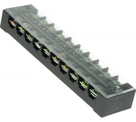 Клеммная винтовая колодка Pro Legend с крышкой, 20 контактов, М4, 25 А, 600 В, 10 AWG, 6 мм2 PL3838