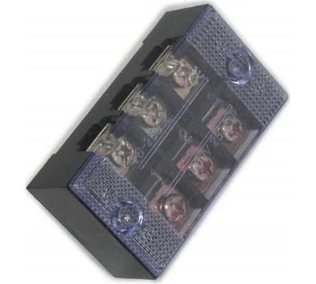 Клеммная винтовая колодка Pro Legend с крышкой, 6 контактов, М4, 25 А, 600 В, 10 AWG, 6 мм2 PL3835